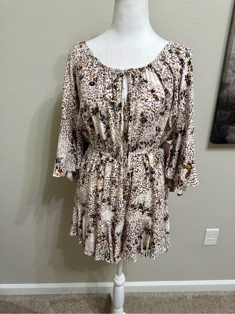 New! Boho “Smooth As Tennessee Whiskey”Romper by White Birch